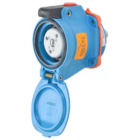 Meltric Pin & Sleeve Receptacle, 20 A, 250V AC, Three Phase, 3 Pole, Screw Terminals Wire Connection Type 63-14073